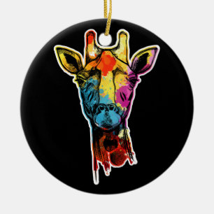 Guinea Pig Christmas Reindeer Christmas Lights Ceramic Tree Decoration