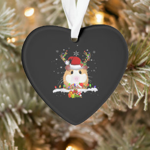 Guinea Pig Christmas Reindeer Christmas Lights Ornament