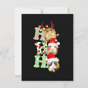 Guinea Pig Christmas Thank You Card