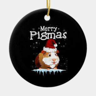 Guinea Pig Christmas Tree Ceramic Tree Decoration