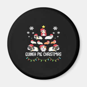 Guinea Pig Christmas Tree   Funny Guinea Pig Lover Magnet