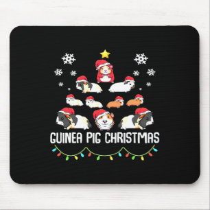 Guinea Pig Christmas Tree Funny Guinea Pig Lover Mouse Mat