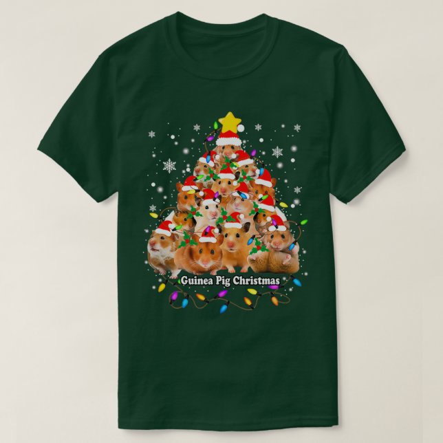 Guinea Pig Christmas Tree Guinea Pig  (3)  T-Shirt (Design Front)