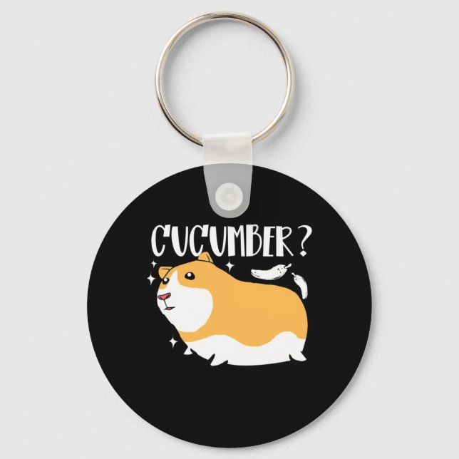 Guinea Pig Cucumber Key Ring (Front)