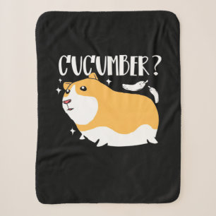 Guinea Pig Cucumber Sherpa Blanket