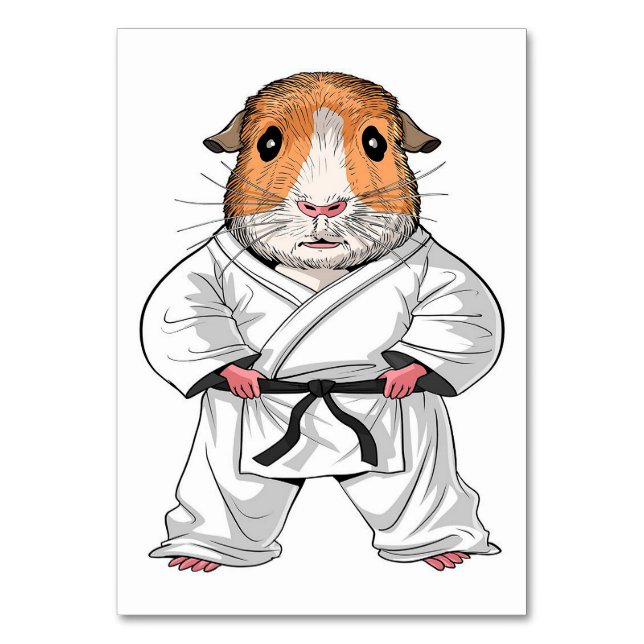 Guinea Pig Cute Animals Perfect Gift Ideas Table Number (Front)