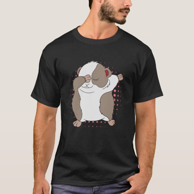 Guinea Pig Cute Dabbing Furry Little Animal Guinea T-Shirt (Front)
