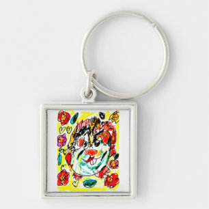 Guinea pig cute key ring