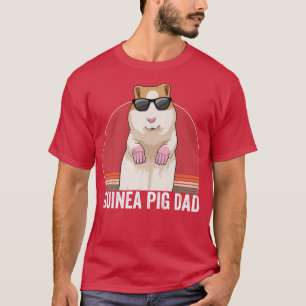 Guinea Pig Dad Owner Guinea Pig Apparel Retro For T-Shirt