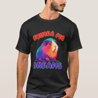 Guinea Pig Dreams Colourful G Pig design T-Shirt