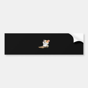 Guinea Pig Eating Sushika   Guinea Pig Kawaii Bumper Sticker