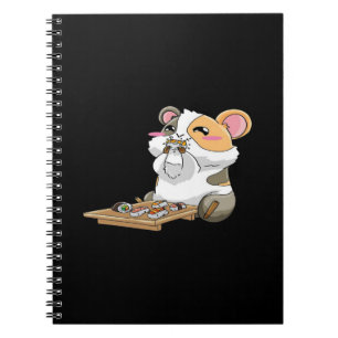 Guinea Pig Eating Sushika   Guinea Pig Kawaii Notebook
