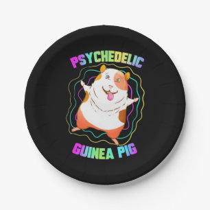 Guinea Pig EDM Party Paper Plate