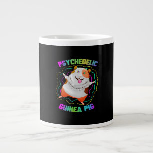 Guinea Pig EDM Party Pet   Colourful Guinea Pig Large Coffee Mug