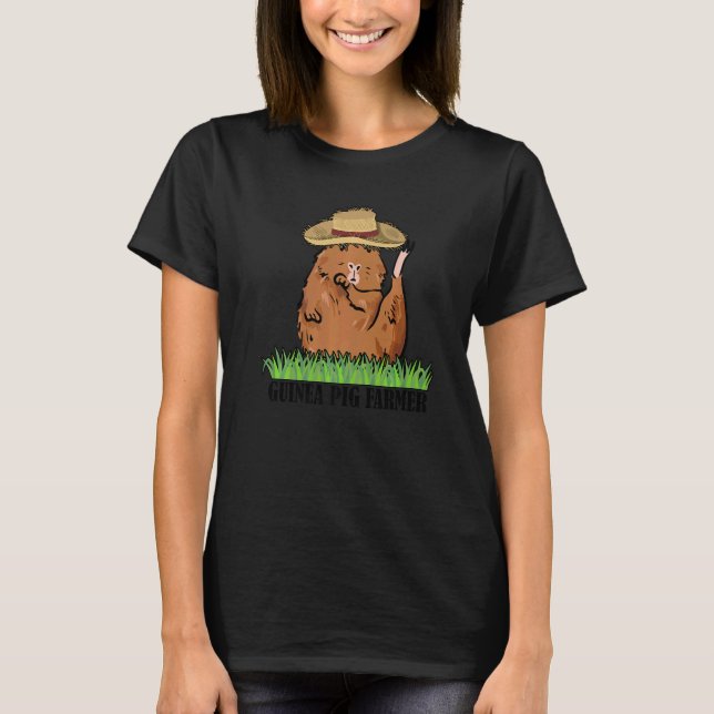 Guinea Pig Farmer Graphic Guinea Pig Owner Pets An T-Shirt (Front)