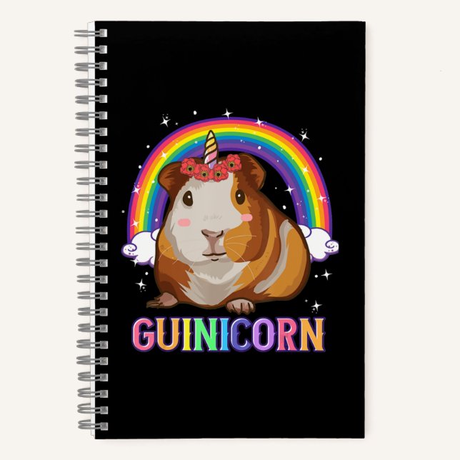 Guinea Pig For Girls Guinea Pig Unicorn Notebook (Front)