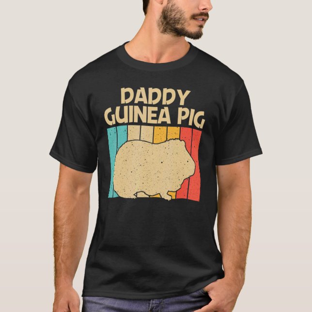   Guinea Pig For Men Dad Potato Pet   Fluffy T-Shirt (Front)