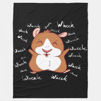 Guinea Pig | Funny Guinea Pig Gifts Wheek Fleece Blanket