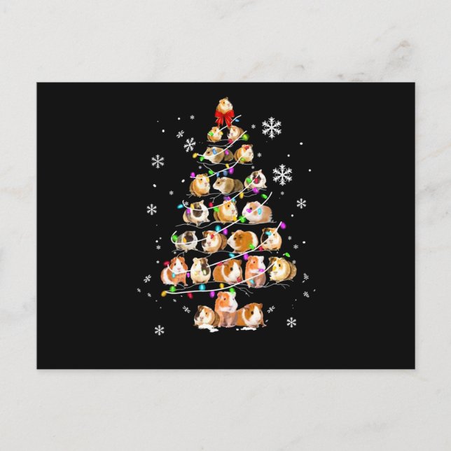 Guinea Pig Gift | Merry Christmas Guinea Pig Postcard (Front)