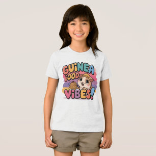 Guinea Pig Good Vibes Colourful Art Tri-Blend Shirt