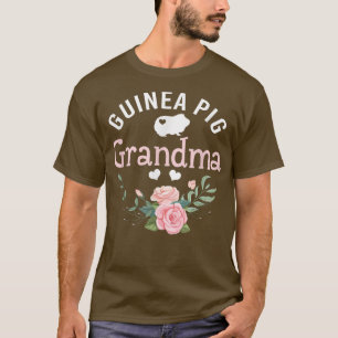 Guinea Pig Grandma Gifts Womens Guinea Pig Lover C T-Shirt