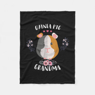 Guinea Pig Grandma Mors Day And Christmas Gift Fleece Blanket