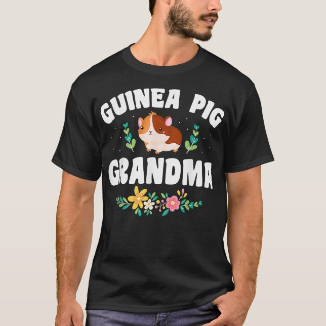 Guinea Pig Grandma Pet Owner  T-Shirt (Front)