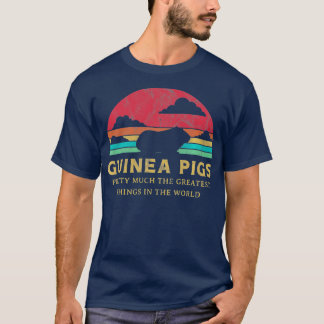 Guinea Pig Greatest Thing Retro Sunset Pet T-Shirt