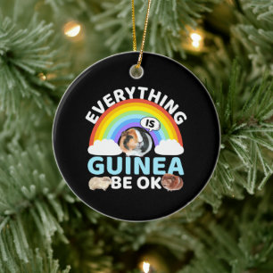 Guinea Pig - Guinea Be OK, Encouragement Ceramic Tree Decoration