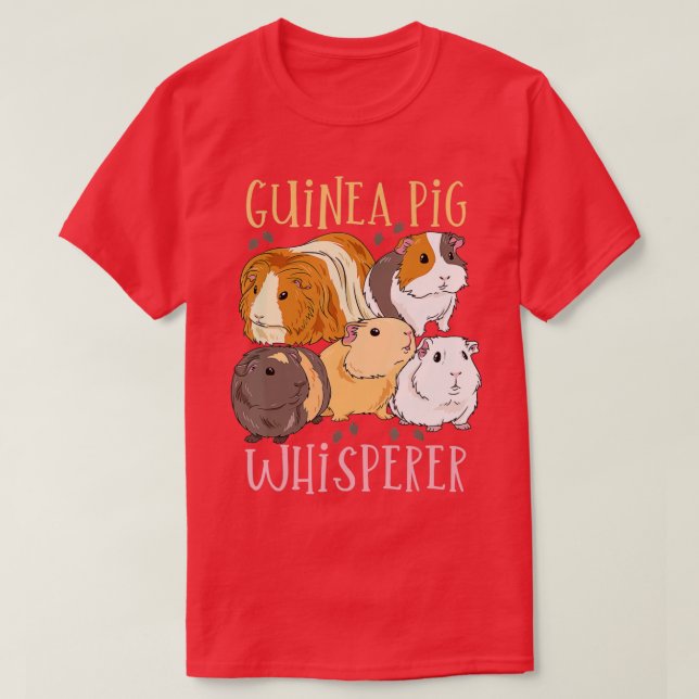 Guinea Pig Guinea Pig Mom Guinea Pig Lover T-Shirt (Design Front)