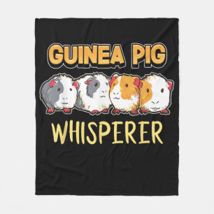 Guinea Pig Guinea Pig Whisperer Cute Cavy Fleece Blanket