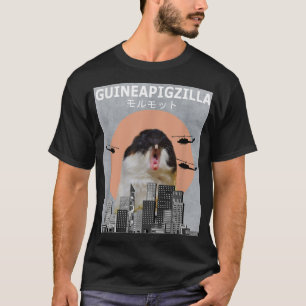 Guinea Pig Guinepigzilla Animal Funny Guinea Pigs T-Shirt