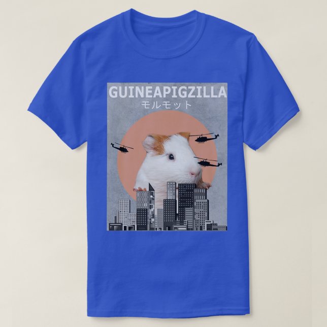 Guinea Pig Guinepigzilla Animal Funny Guinea Pigs  T-Shirt (Design Front)
