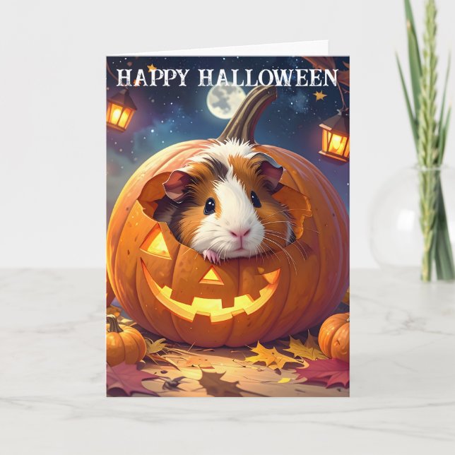 Guinea Pig Halloween Card (Front)