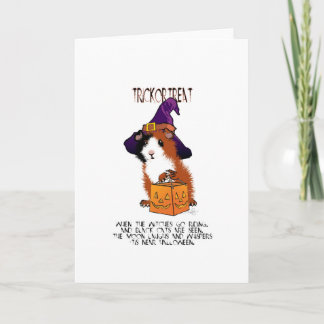 Guinea Pig Halloween Card