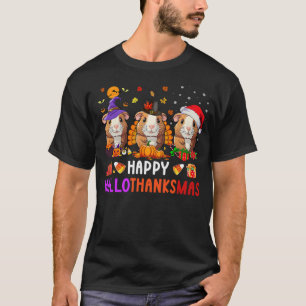 Guinea Pig Halloween Merry Christmas Happy HalloTh T-Shirt
