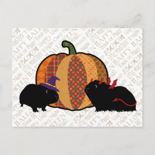 Guinea Pig Halloween Postcard