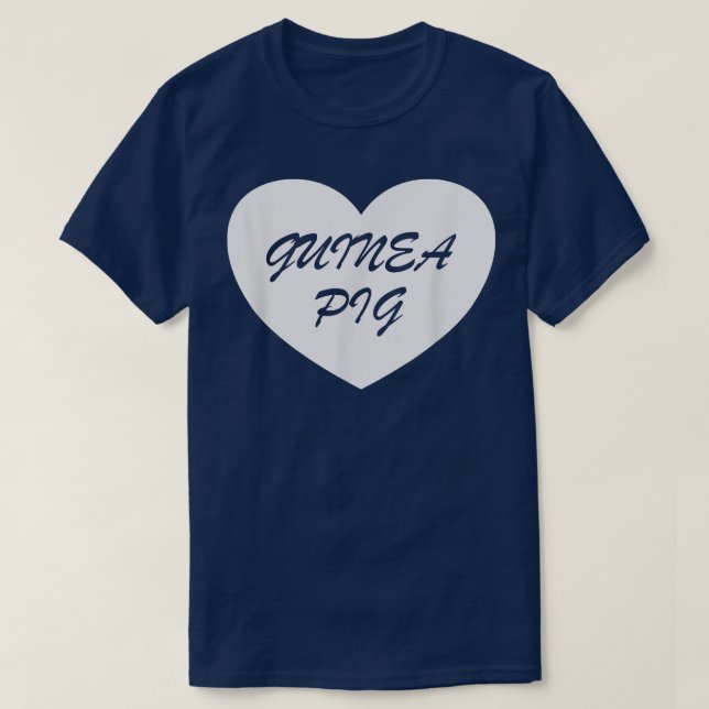 Guinea Pig Heart Apparel - Unique Pigs Lover Desig T-Shirt (Design Front)