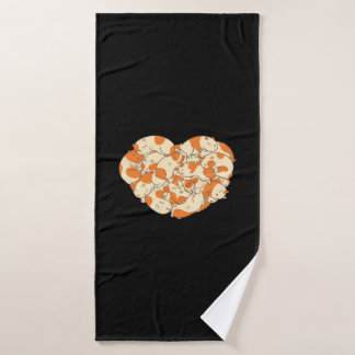 Guinea Pig Heart Love | Cute Baby Guinea Pig Bath Towel