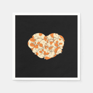Guinea Pig Heart Love | Cute Baby Guinea Pig Napkin