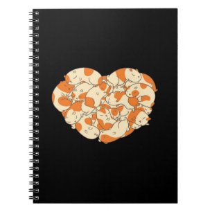 Guinea Pig Heart Love   Cute Baby Guinea Pig Notebook