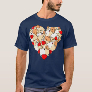 Guinea Pig Heart Valentines Day Kids Cute Love Gui T-Shirt
