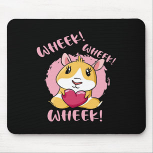 Guinea Pig Heart Wheek Cute Baby Pet Lover Mouse Mat