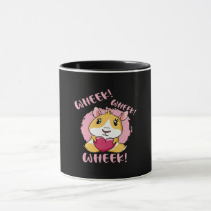 Guinea Pig Heart Wheek Cute Baby Pet Lover Mug