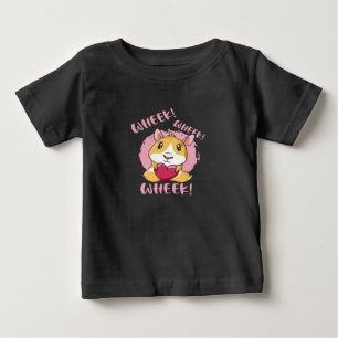 Guinea Pig Heart Wheek Cute Baby Pet Lover T-Shirt