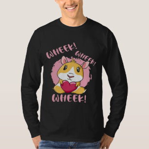 Guinea Pig Heart Wheek Cute Baby Pet Lover T-Shirt