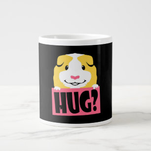 Guinea Pig Hug Cavy Funny Guinea Pig Cute Pet Large Coffee Mug