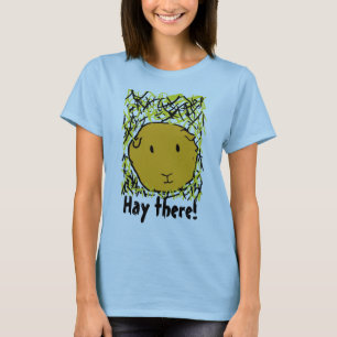 guinea pig in hay , Hay there! T-Shirt