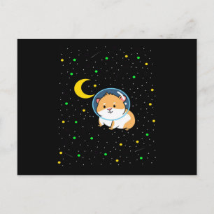 Guinea Pig In Space Cute Astronomy Guinea Pig Postcard