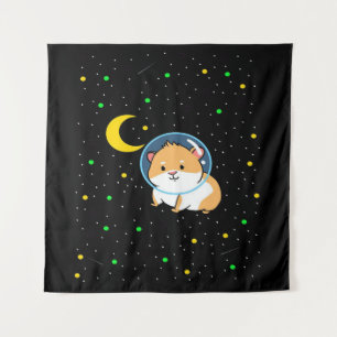 Guinea Pig In Space   Cute Astronomy Guinea Pig Tapestry